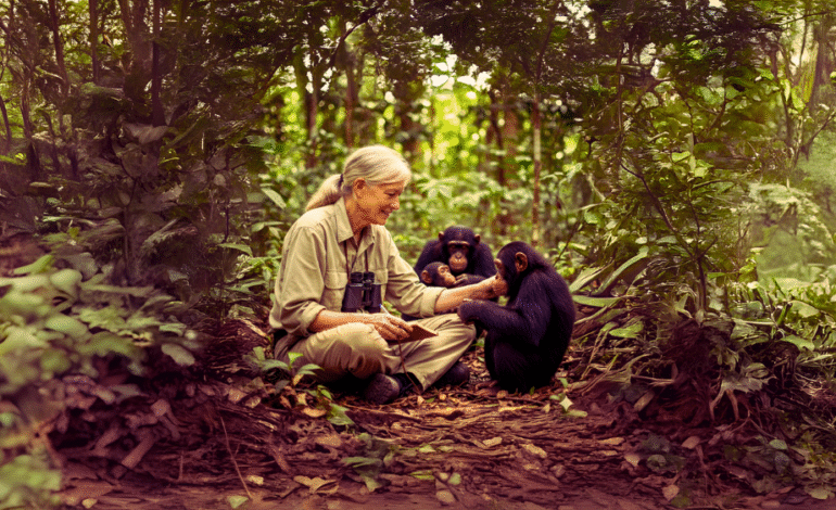 The book”A life of hope,Chimpanzees,and Protecting Nature”was written by Jane Goodall.